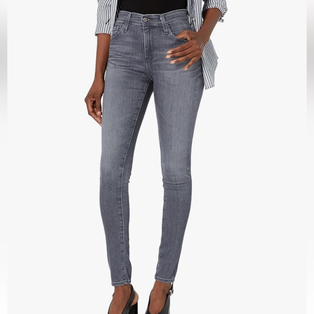 AG The Farrah High Rise Skinny Gray 27